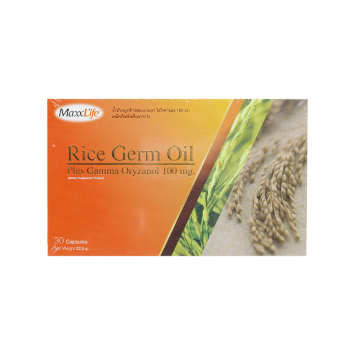 น้ำมันจมูกข้าวผสมแกมมา Rice germ oil 30 แคป