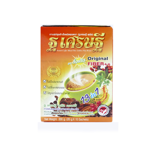 กาแฟสมุนไพร ฐ เศรษฐี ดีท็อกส์ 20 กรัม 10 ซอง/กล่อง